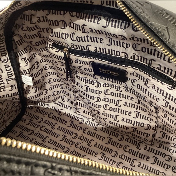 Juicy Couture Fashionista Dome Weekender Duffle Bag Liquorice Black & Wallet-NEW - Picture 4 of 11